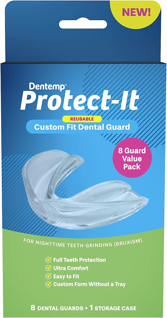 DENTEMP Protect-It Custom Fit Dental Guards - 8 VALUE PACK