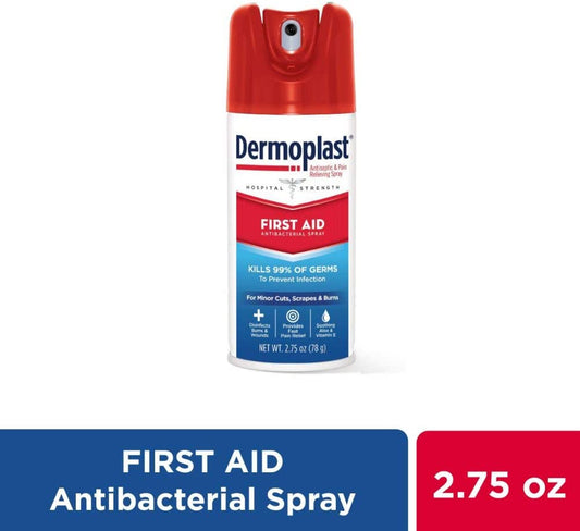 Dermoplast First Aid Spray for Minor Cuts, Scrapes and Burns, 78g