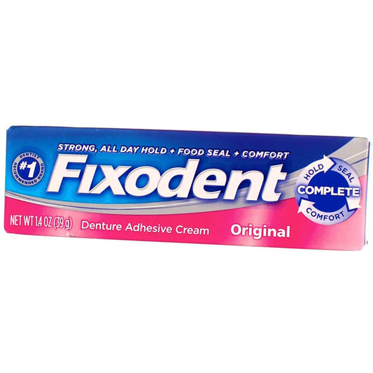 Fixodent Denture Adhesive Cream Original 40g PACK