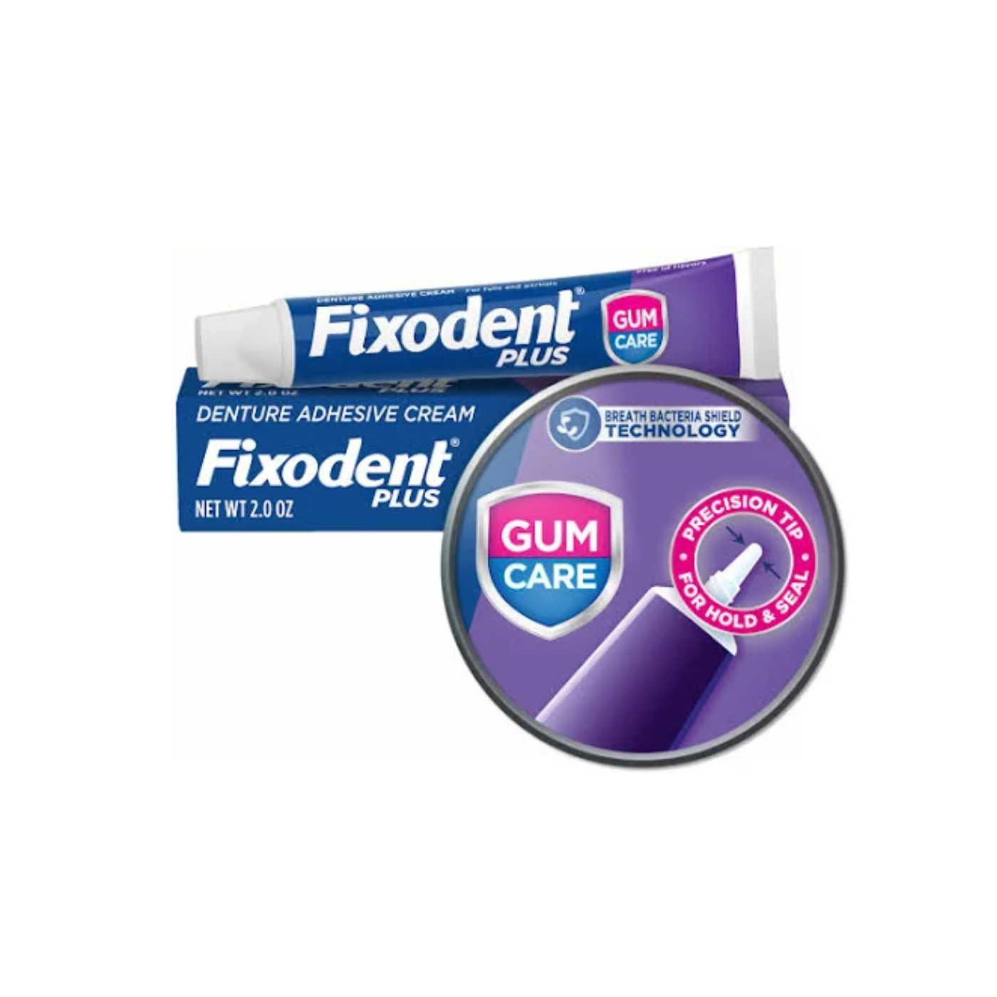 Fixodent Plus Gum Care Denture Adhesive Cream 57g