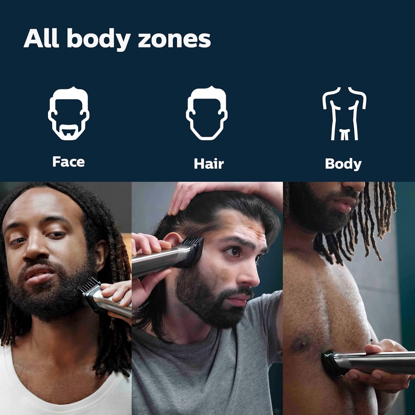 Norelco Philips Multigroom 7000 Series, 19-Piece All-in-One Trimmer MG7910/49