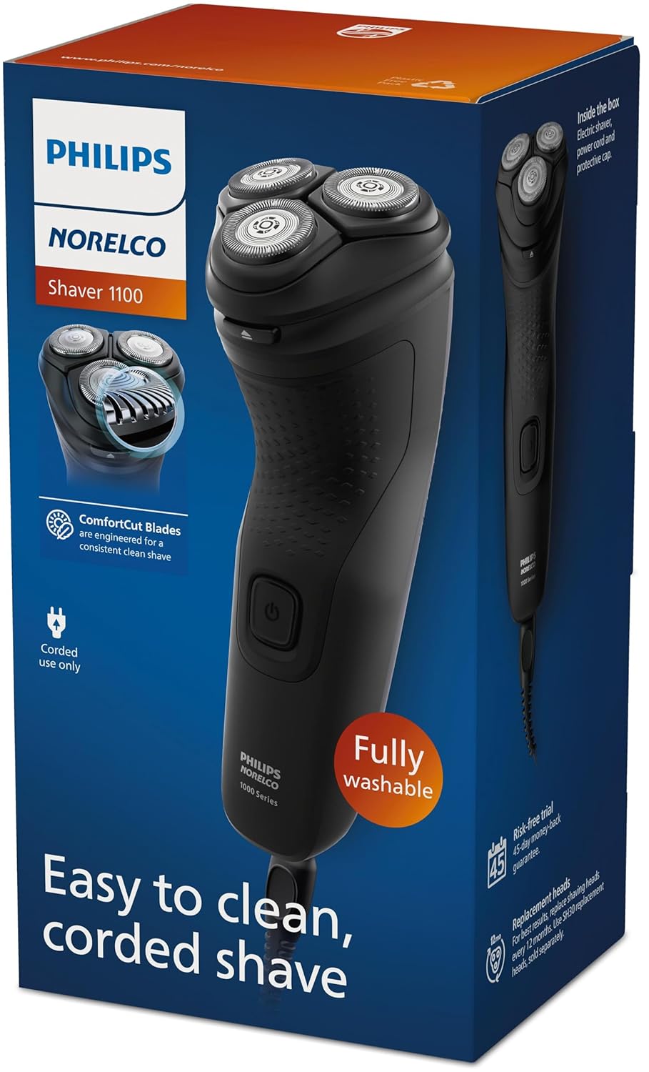 Philips Norelco Dry Electric Shaver 1100 S1016/90