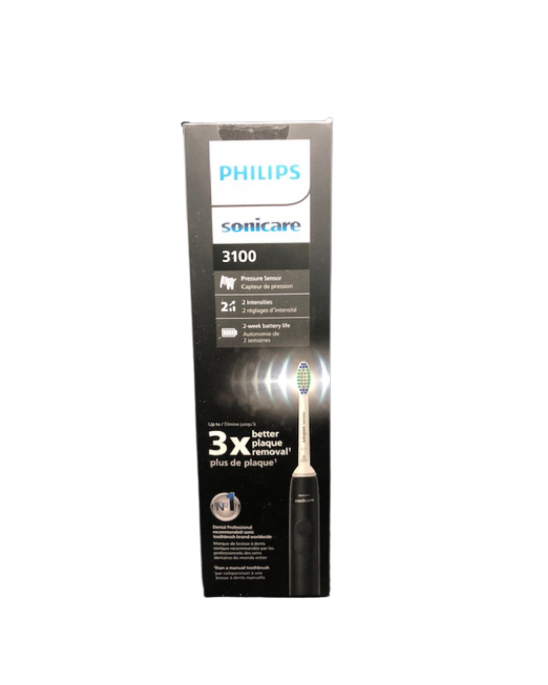 Philips Sonicare 3100 Series Sonic Electric Toothbrush Black Handle
