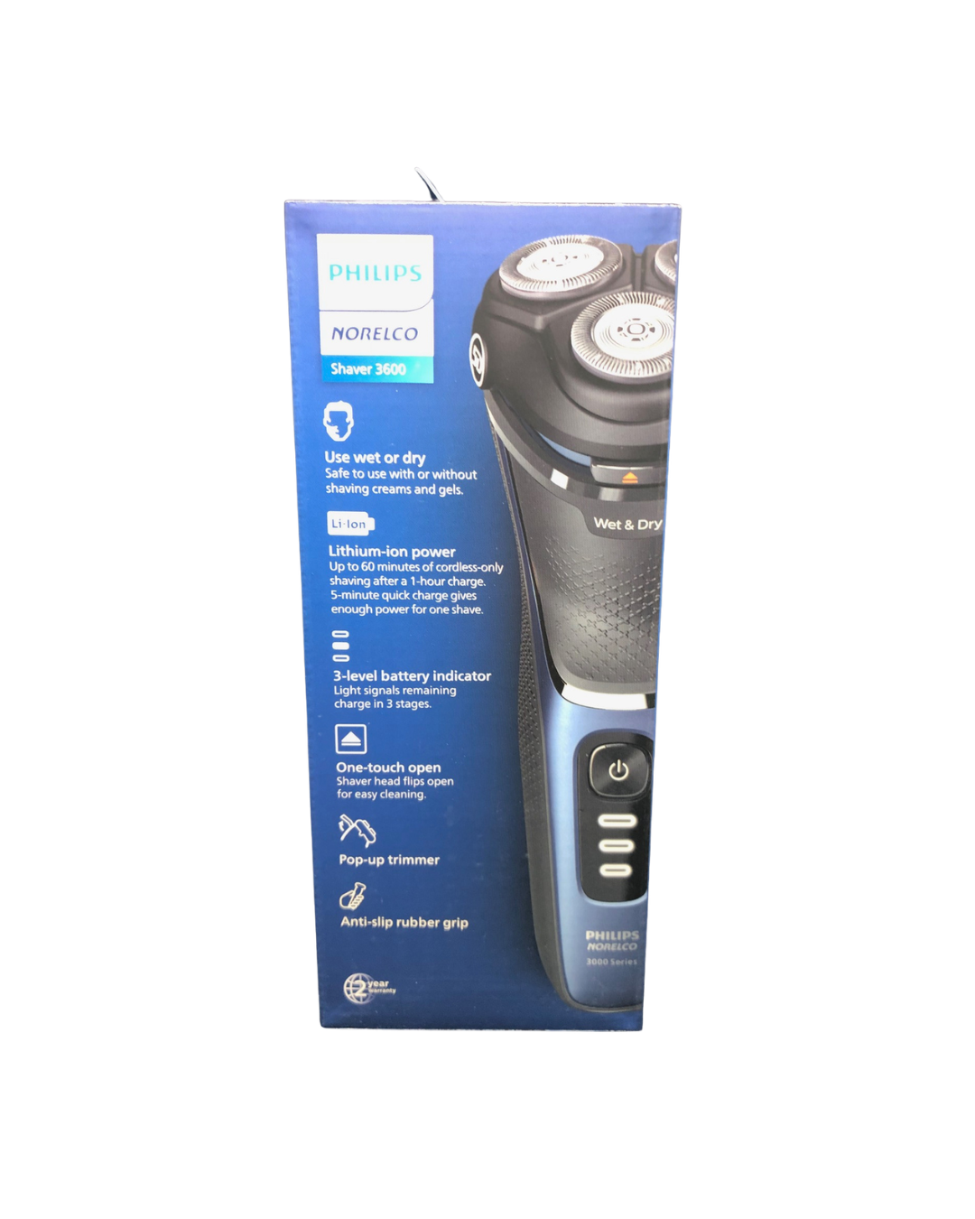 Philips Norelco Shaver 3600 Wet & Dry Electric Shaver S3243/91