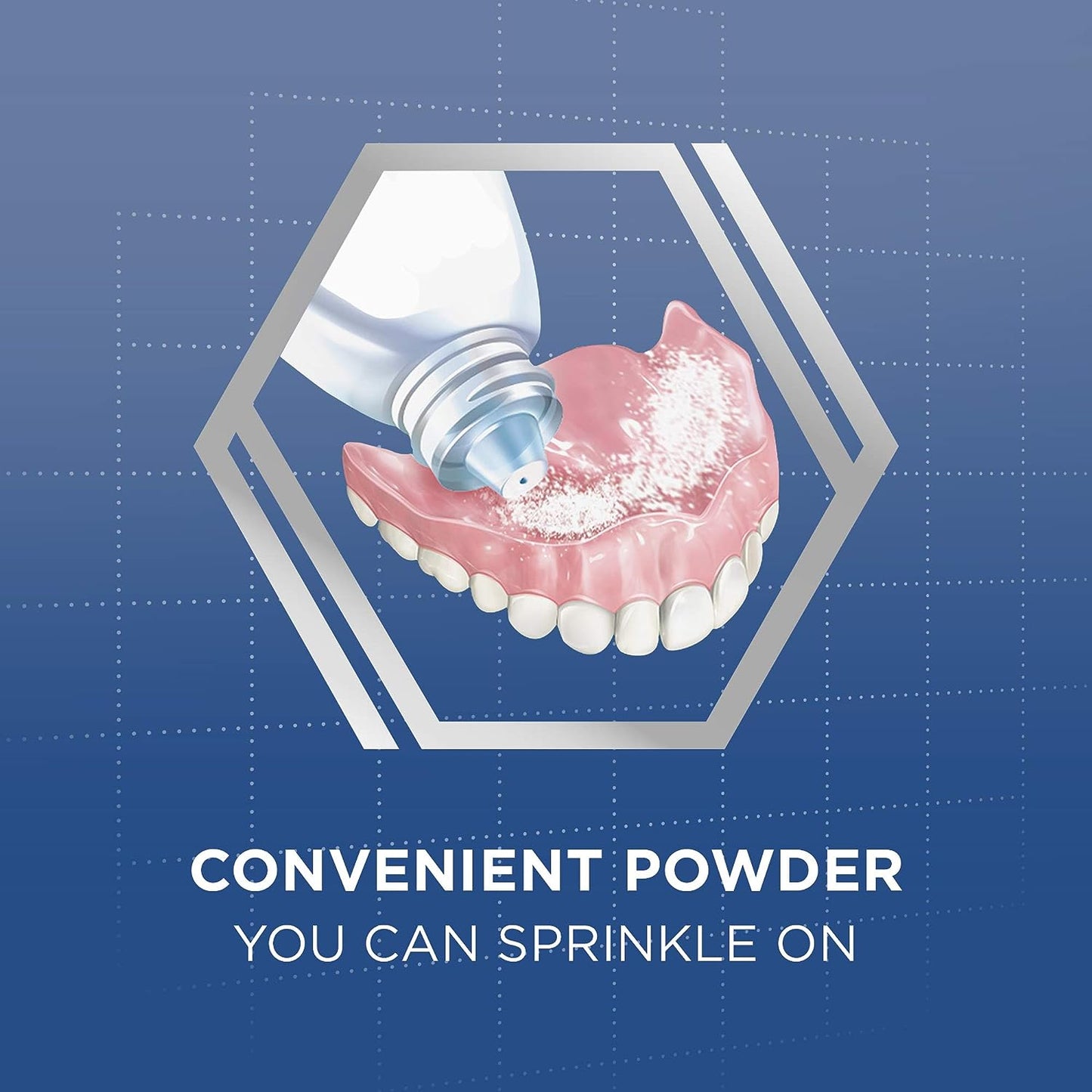 Super Poligrip Denture Adhesive Powder Extra Strength 45g PACK