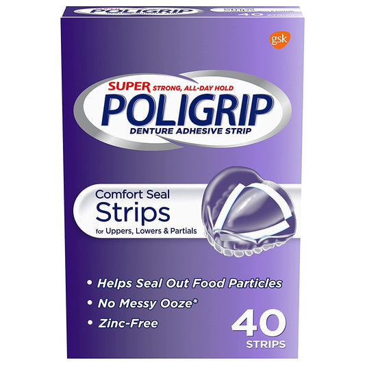 Super Poligrip Comfort Seal Strips 40 count