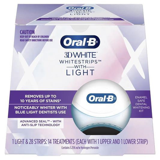 Oral-B 3D White Whitestrips with LED Light Kit - 14 Treatments