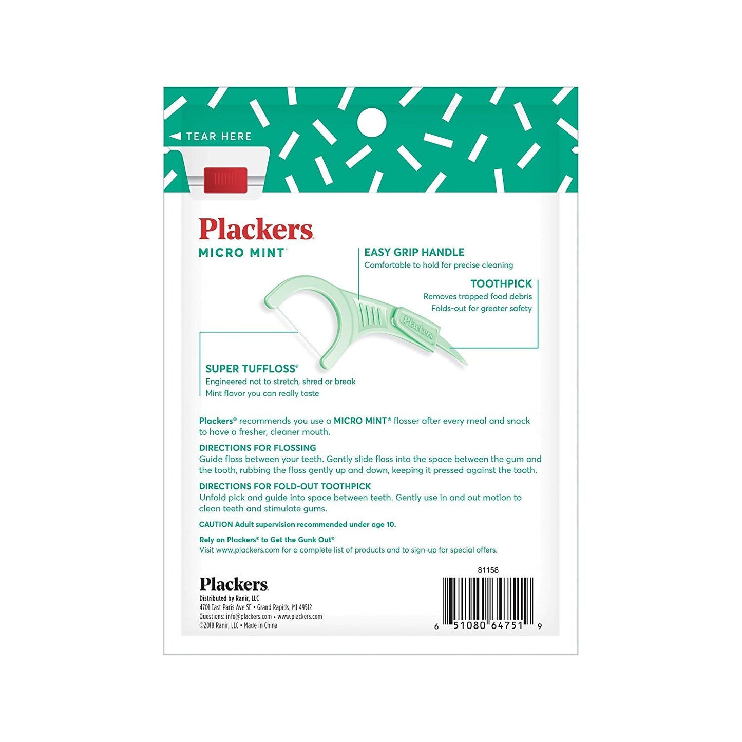 Plackers Flossers Micro Mint 36 PACK