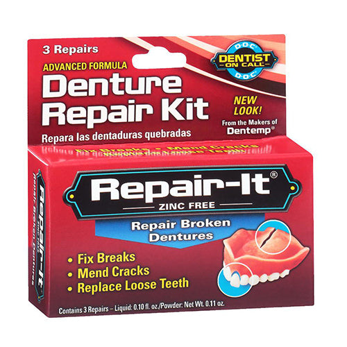 D.O.C.® Repair-It® Emergency Denture Repair Kit - 3 Repairs