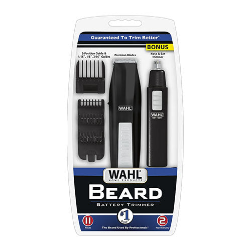 WAHL® Battery Operated Beard Trimmer with Bonus Trimmer 5537-1801