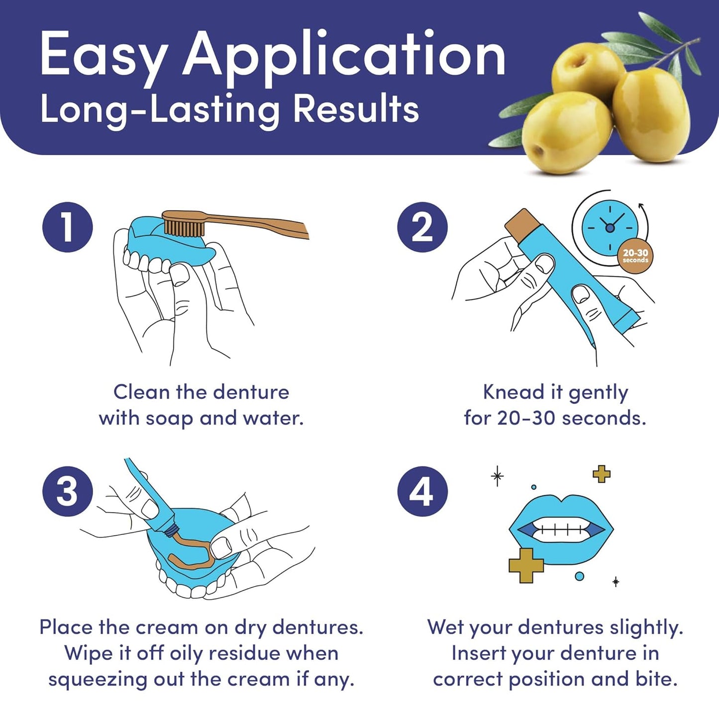 Denttach Gold Denture Cream 68g