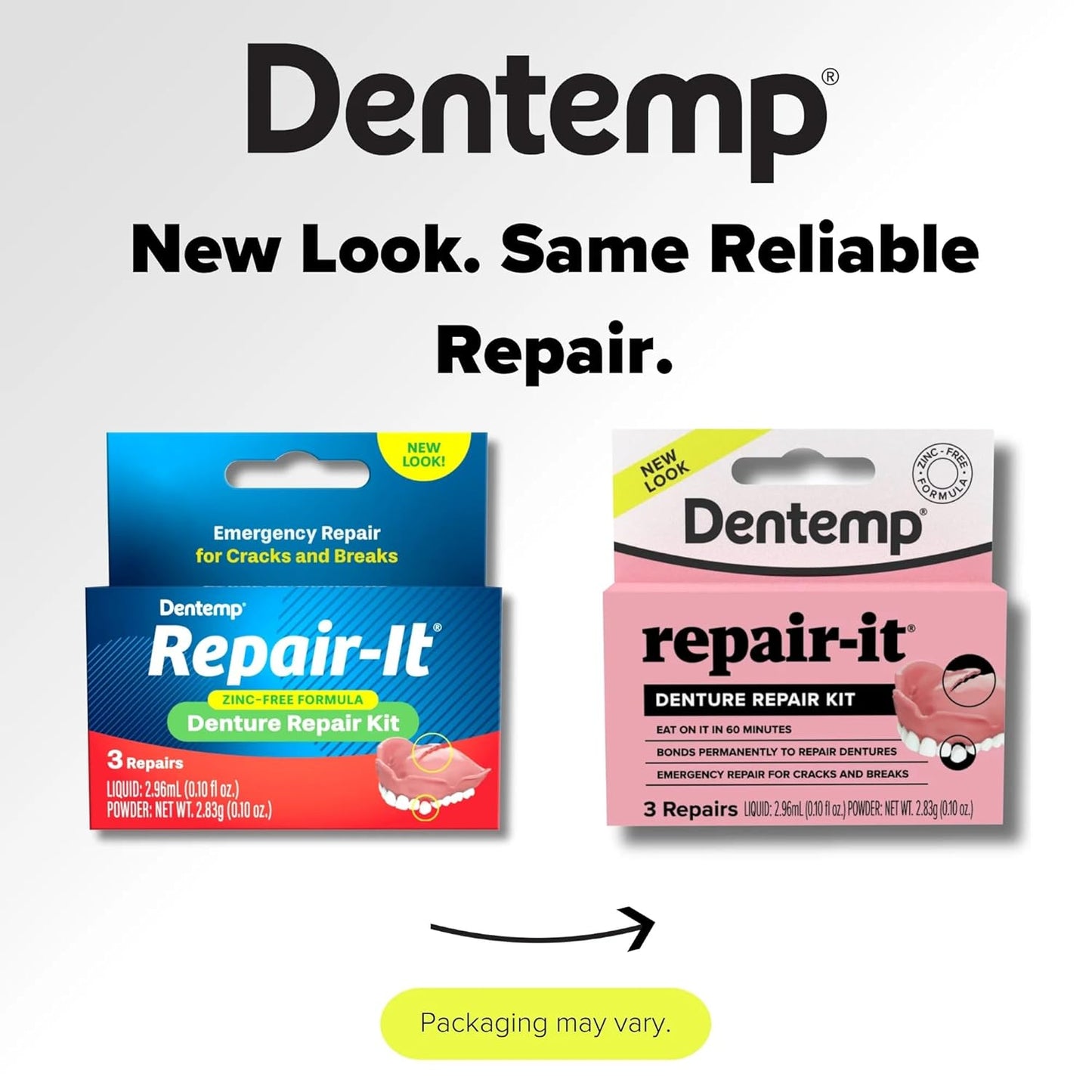 D.O.C.® Repair-It® Emergency Denture Repair Kit - 3 Repairs