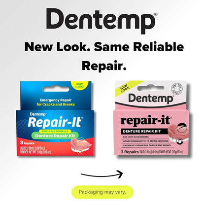 D.O.C.® Repair-It® Emergency Denture Repair Kit - 3 Repairs