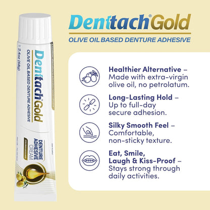 Denttach Gold Denture Cream 68g