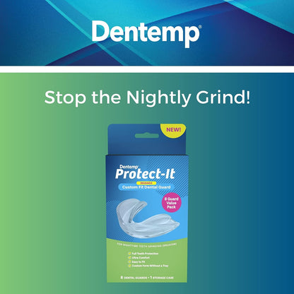 DENTEMP Protect-It Custom Fit Dental Guards - 8 VALUE PACK