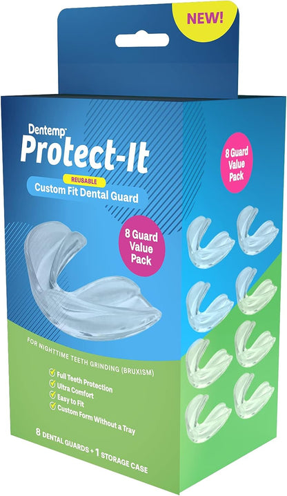 DENTEMP Protect-It Custom Fit Dental Guards - 8 VALUE PACK