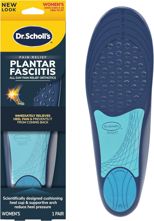 Dr. Scholl’s Plantar Fasciitis Pain Relief Orthotic Insoles Women Size 6-10