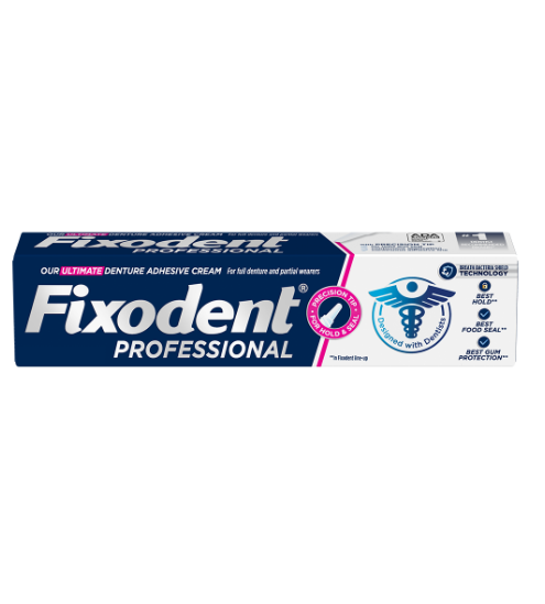 Fixodent Professional Ultimate Denture Adhesive Cream for Full and Partial Dentures 51g