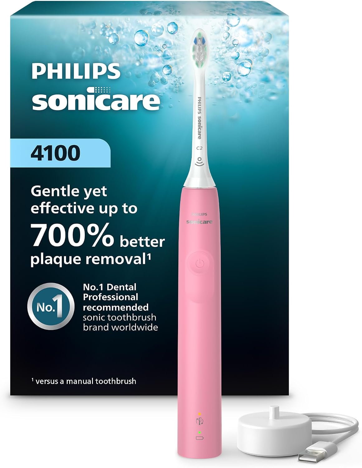 Philips Sonicare 4100 Series Sonic Electric Toothbrush Pink