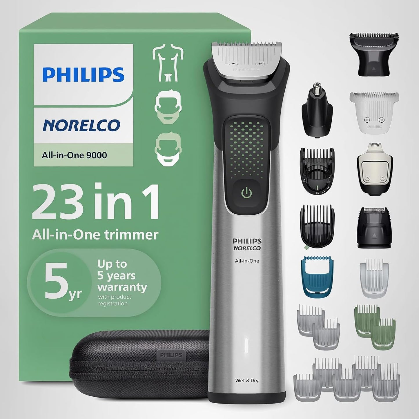 Norelco Philips All-in-One 9000 Series 23 Piece Trimmer