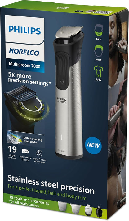 Norelco Philips Multigroom 7000 Series, 19-Piece All-in-One Trimmer MG7910/49