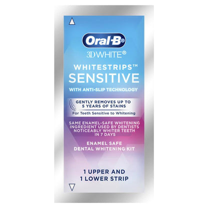 Oral B 3d White Tooth Whitening Whitestrips Sensitive 14 Treatments