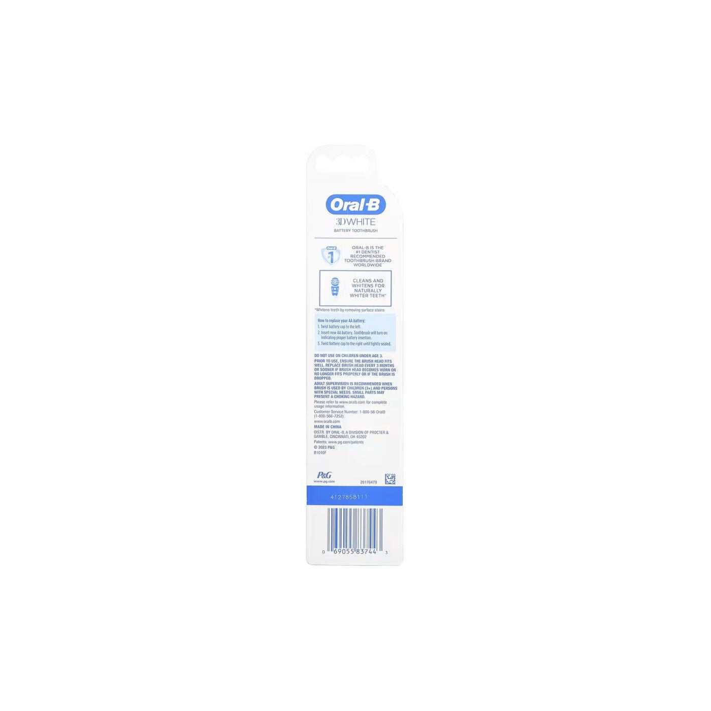 Oral B 3D White Battery Toothbrush