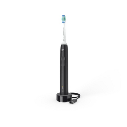Philips Sonicare 3000 Series Sonic Electric Toothbrush Black Handle