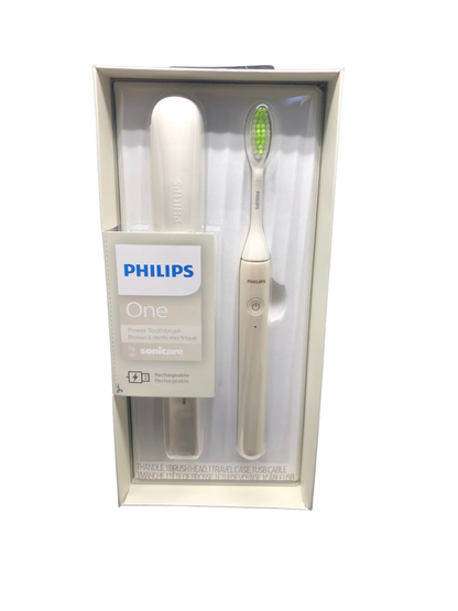 Philips One Rechargeable Toothbrush with Travel Case, SNOW