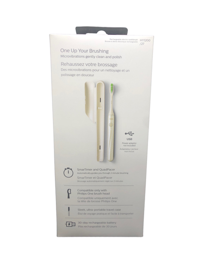 Philips One Rechargeable Toothbrush with Travel Case, SNOW