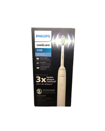 Philips Sonicare 3100 Series Sonic Electric Toothbrush White Handle