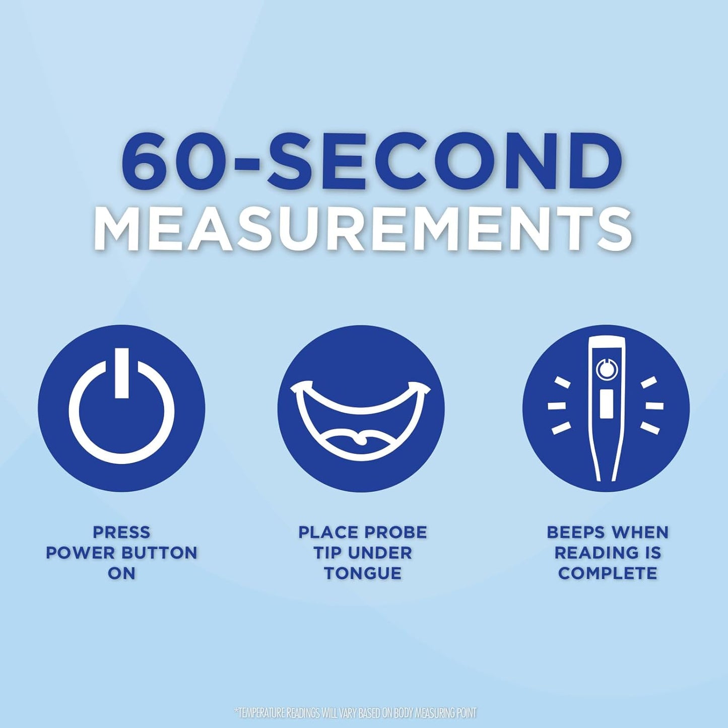 Veridian Healthcare 60-Second Digital Thermometer