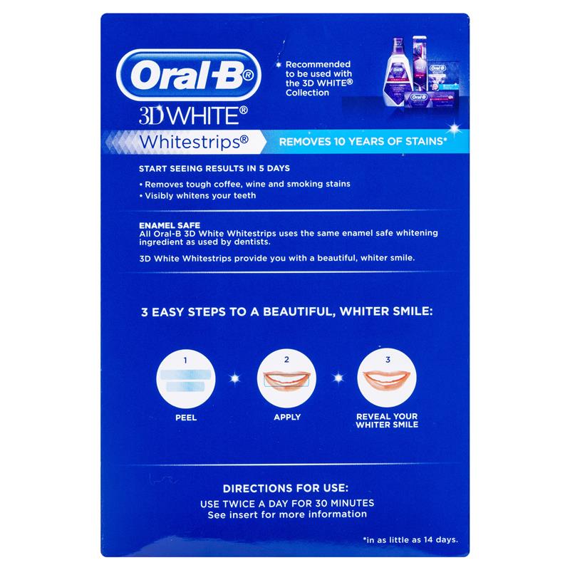 Oral b deals teeth whitening strips