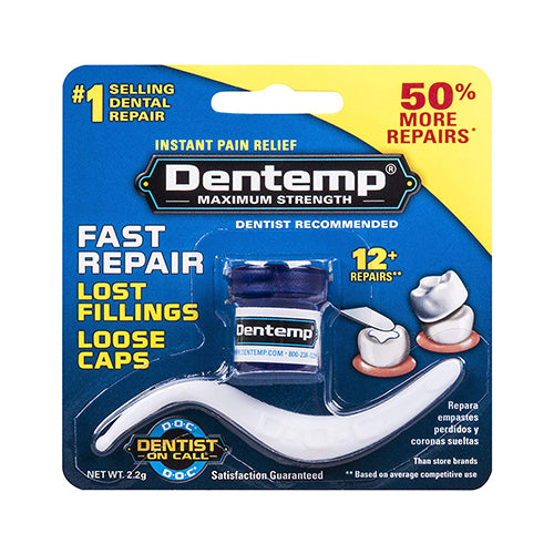 Dentemp Maximum Strength Loose Cap & Lost Filling Repair, 14+ Repairs