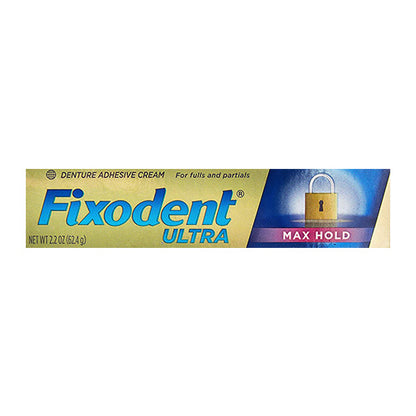 Fixodent Ultra Max Hold Denture Adhesive Cream 62g