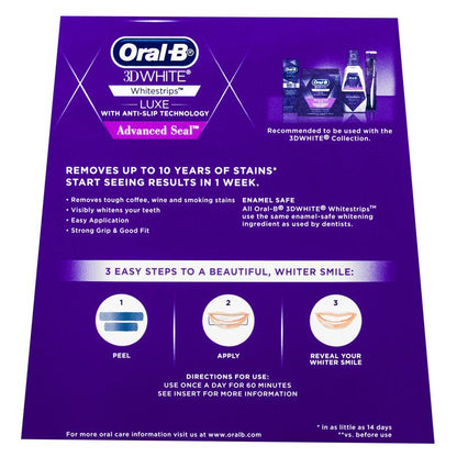 Oral B 3D White Whitestrips™ Luxe Advanced Seal 14 Treatments