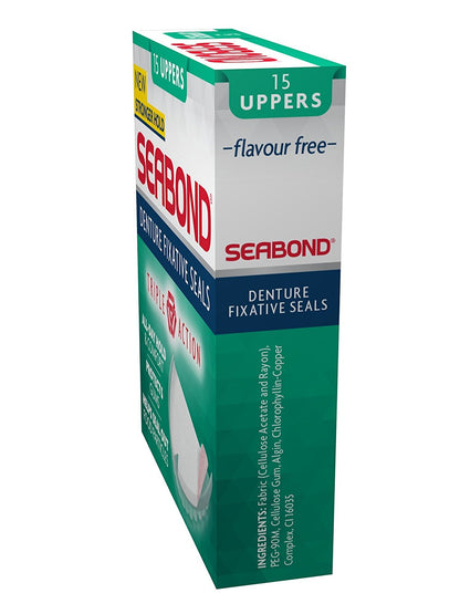 Sea Bond Denture Fixative Seals Original 15 Uppers
