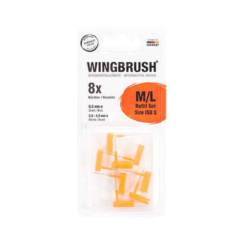 WINGBRUSH® Refill Set Medium/Large 8ct
